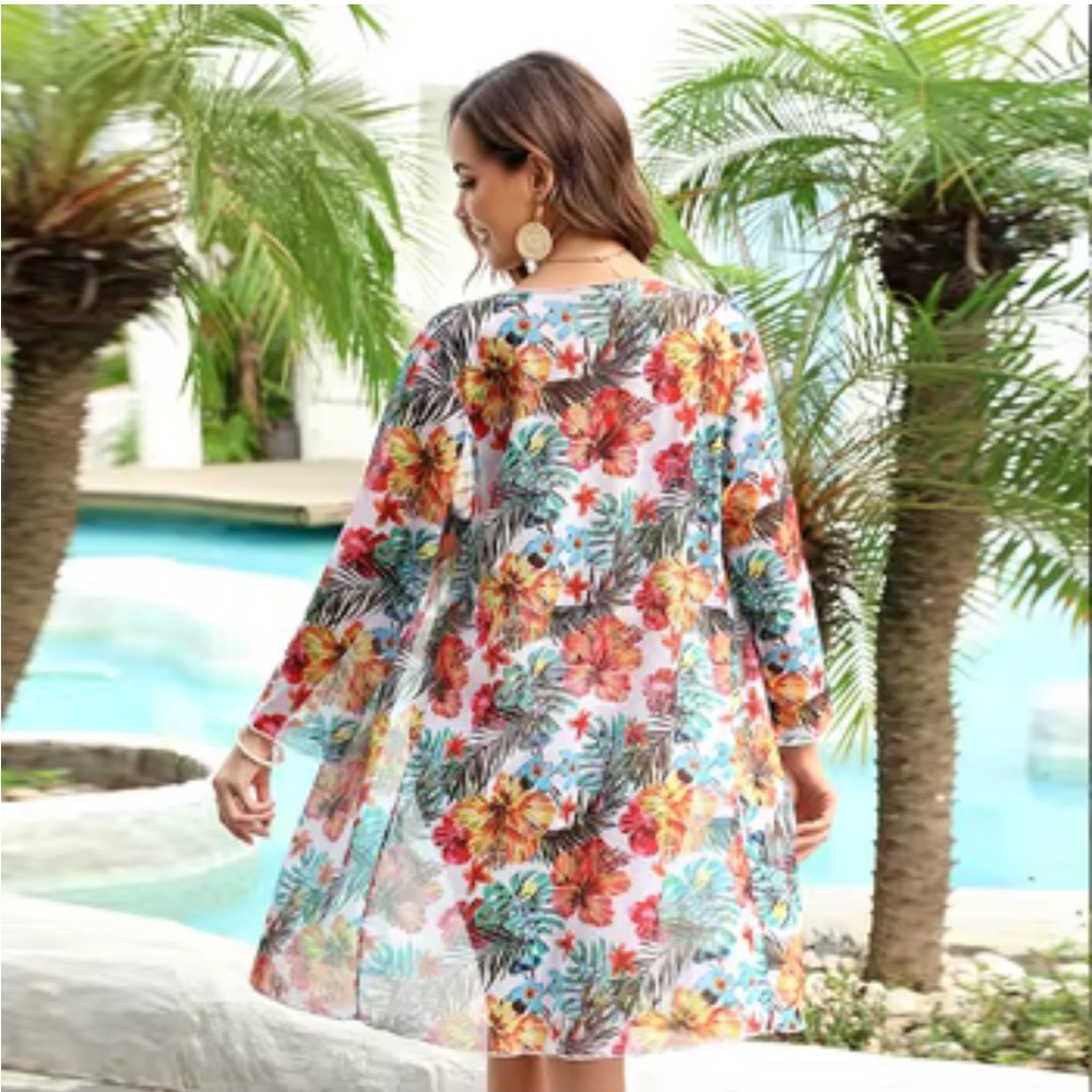15- Tropical Mesh Kimono